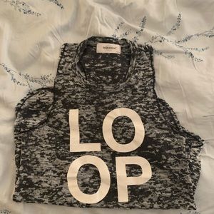 SoulCycle Loop Heathered top - Sz Medium